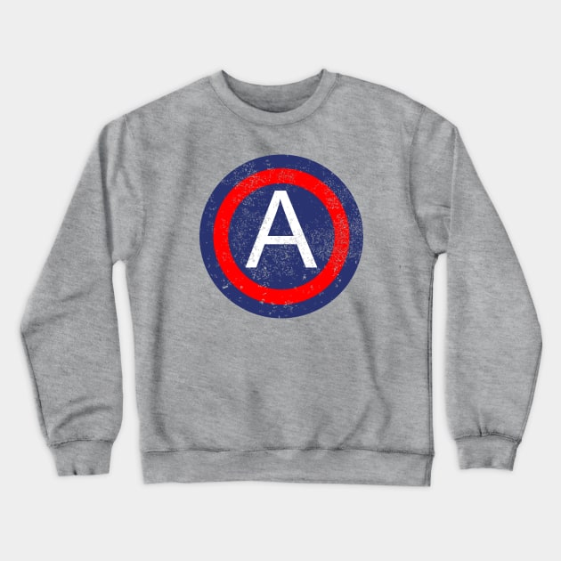 Third Army Patch (distressed) Crewneck Sweatshirt by TCP